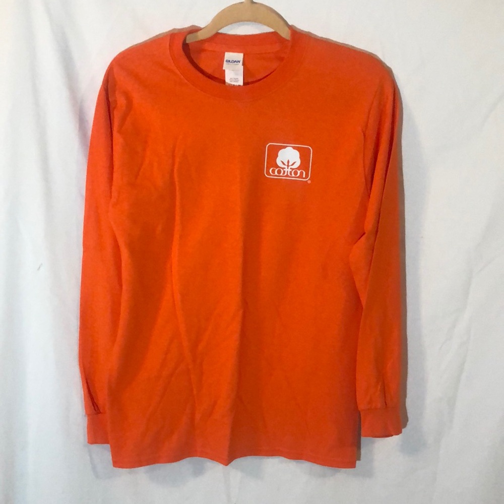Long sleeve cotton logo tshirt